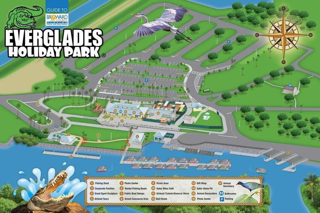 Everglades Holiday Park Map